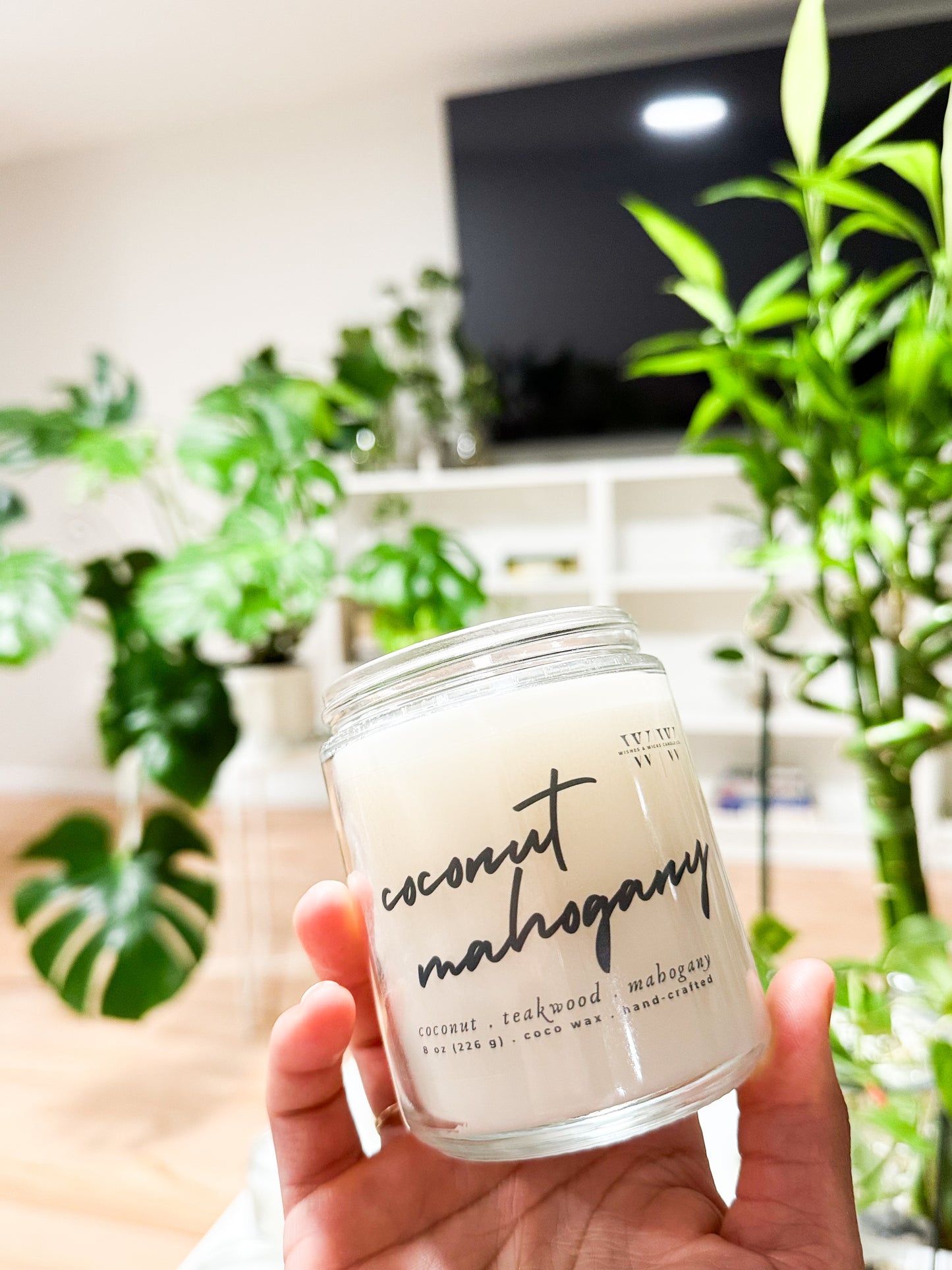 8oz Straight sided jars | Wishes & Wicks Candle Co.