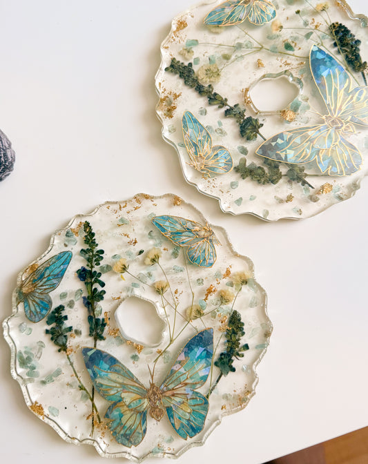 Blue Dream Coaster Set | Wishes & Wicks Candle Co.