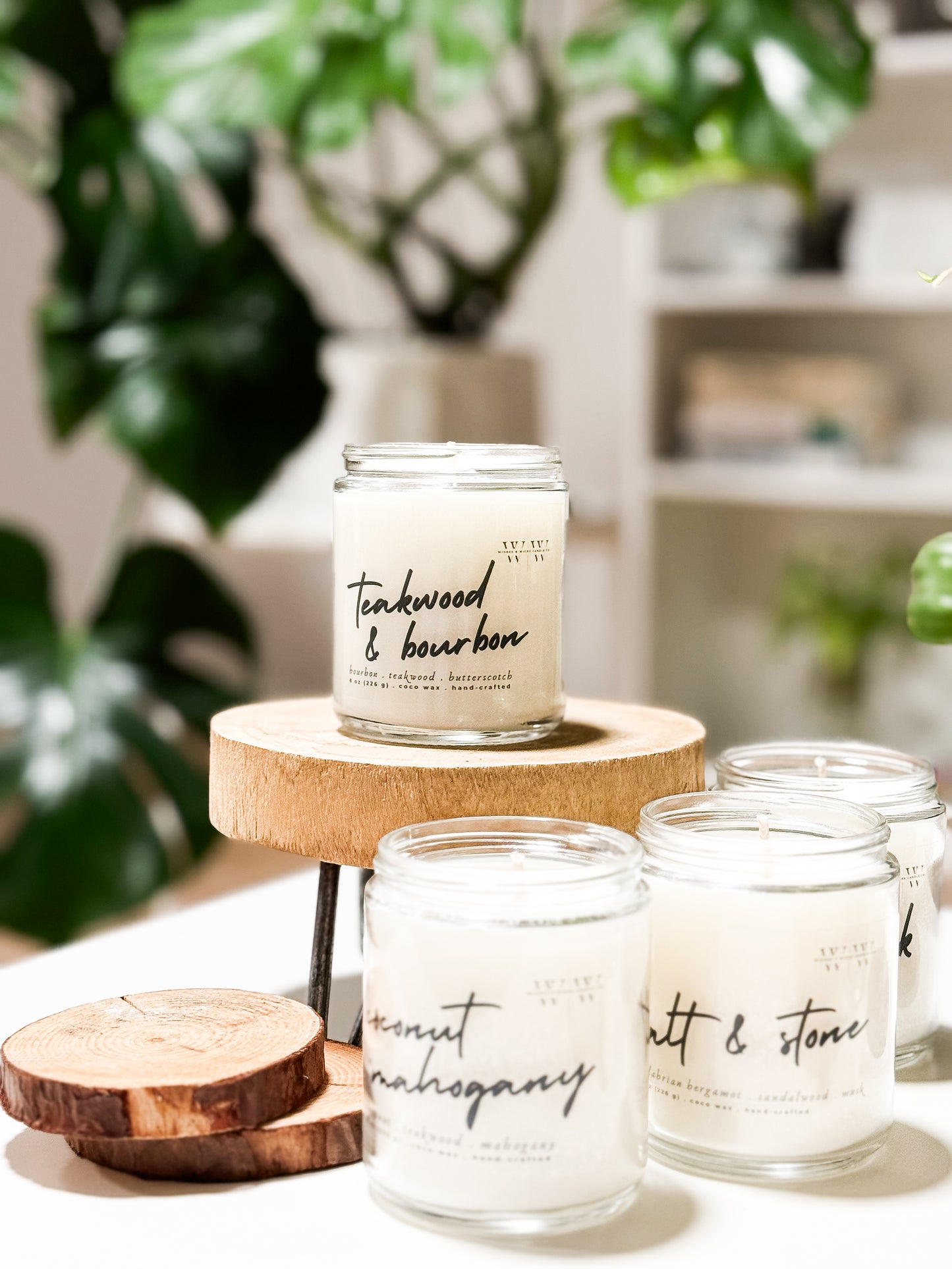 8oz Straight sided jars | Wishes & Wicks Candle Co.